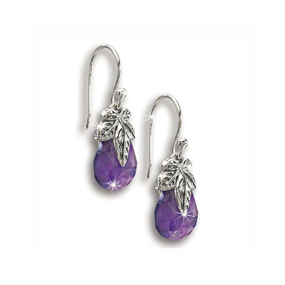 Violetta - Lila Amethyst Sterlingsilber Ohrringe